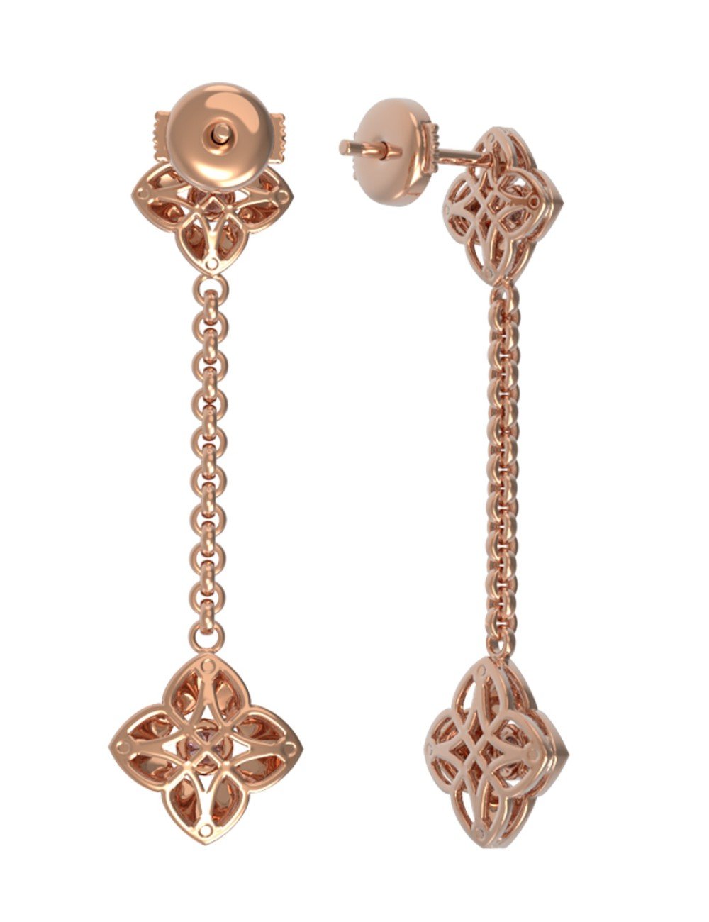 Серьги из золота c бриллиантами