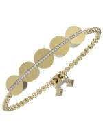 Браслет из лимонного золота c бриллиантами