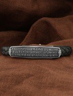 Браслет из белого золота c шнурком