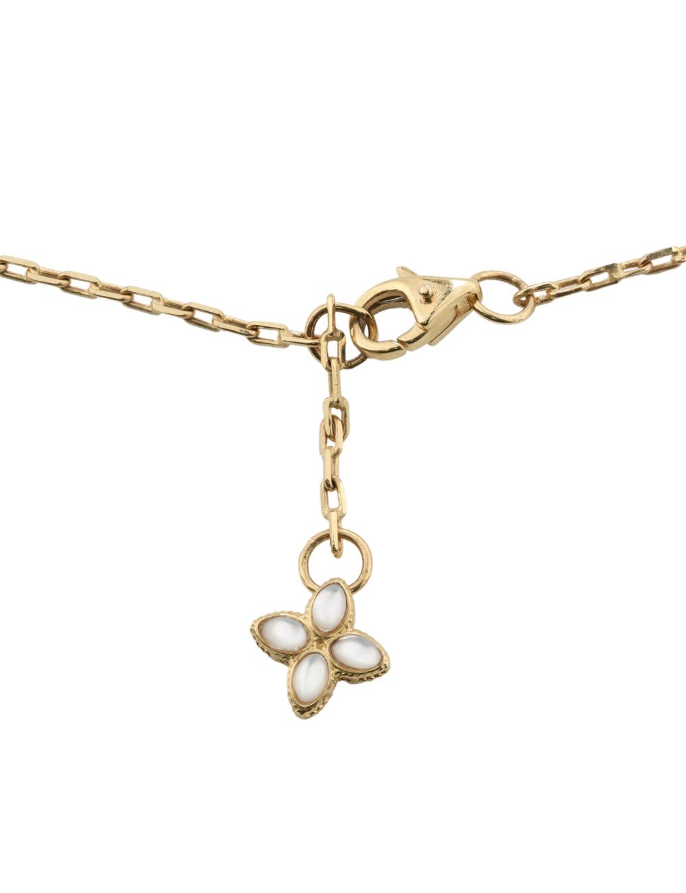 Колье из золота c бриллиантами и перламутром