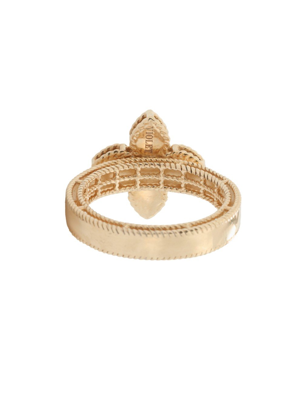 Кольцо из золота c бриллиантами и малахитом