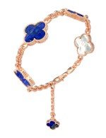 Браслет из золота c лазуритом и перламутром