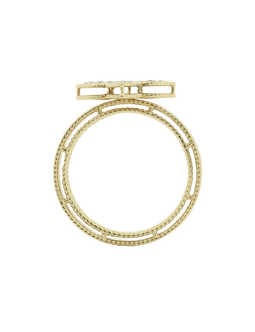 Кольцо из лимонного золота c бриллиантами