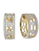 Серьги из лимонного золота c бриллиантами