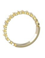 Кольцо из лимонного золота c бриллиантами