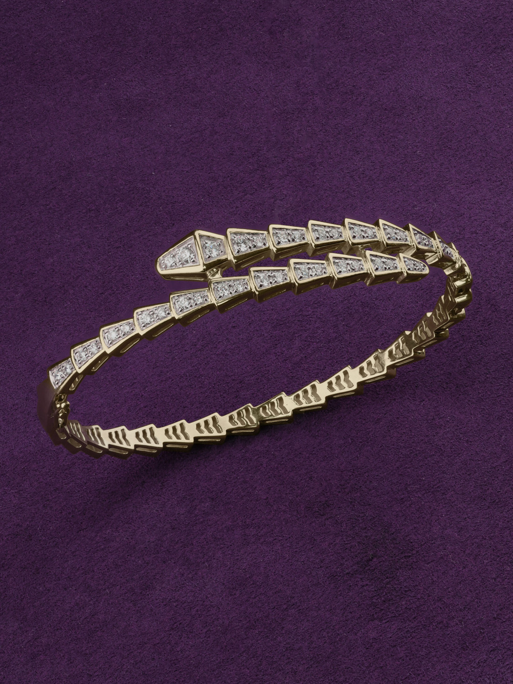 Браслет из лимонного золота 585 пробы c бриллиантами