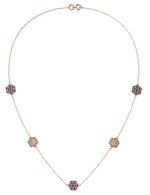 Колье из золота c лазуритом и перламутром