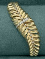 Браслет из лимонного золота c бриллиантами