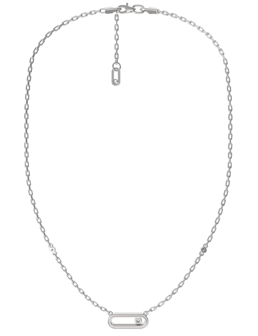 Колье из белого золота c бриллиантами