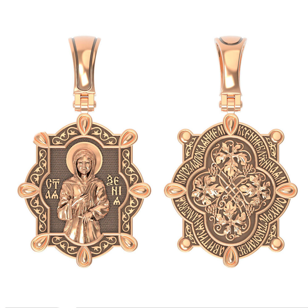 Нательная икона из красного золота 585 пробы