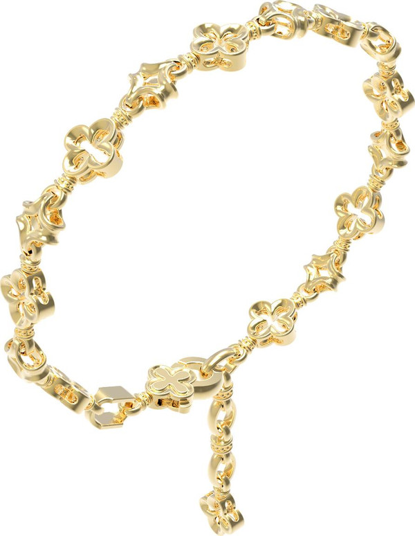 Браслет из лимонного золота 585 пробы