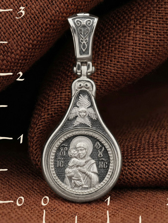 Образок из белого золота 585 пробы