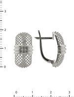 Серьги из белого золота