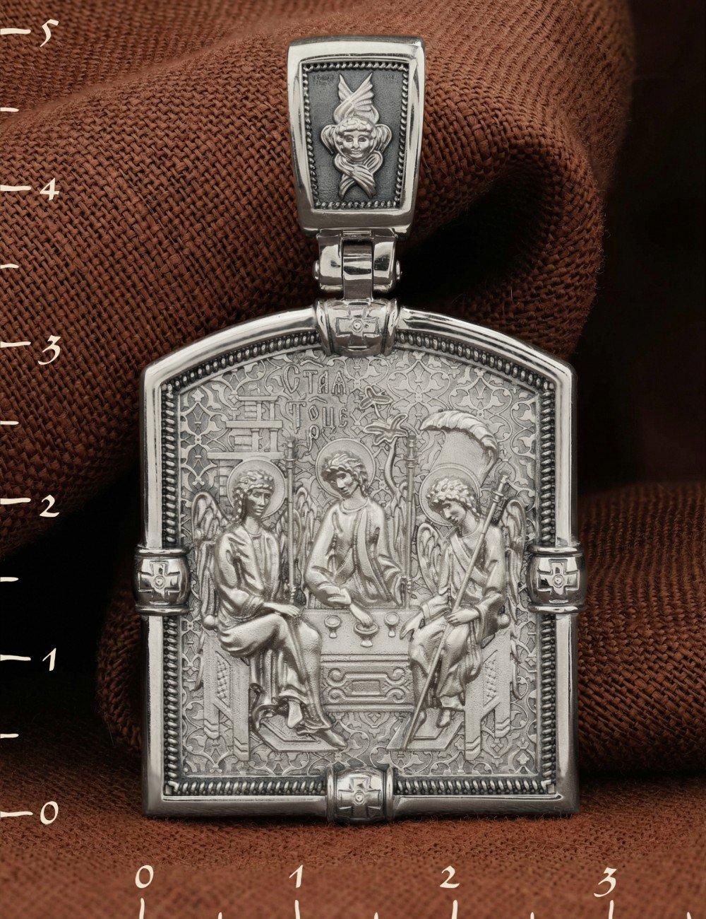 Образок из белого золота