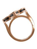 Кольцо из золота c бриллиантами и ониксом