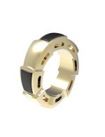 Подвеска из лимонного золота c ониксом