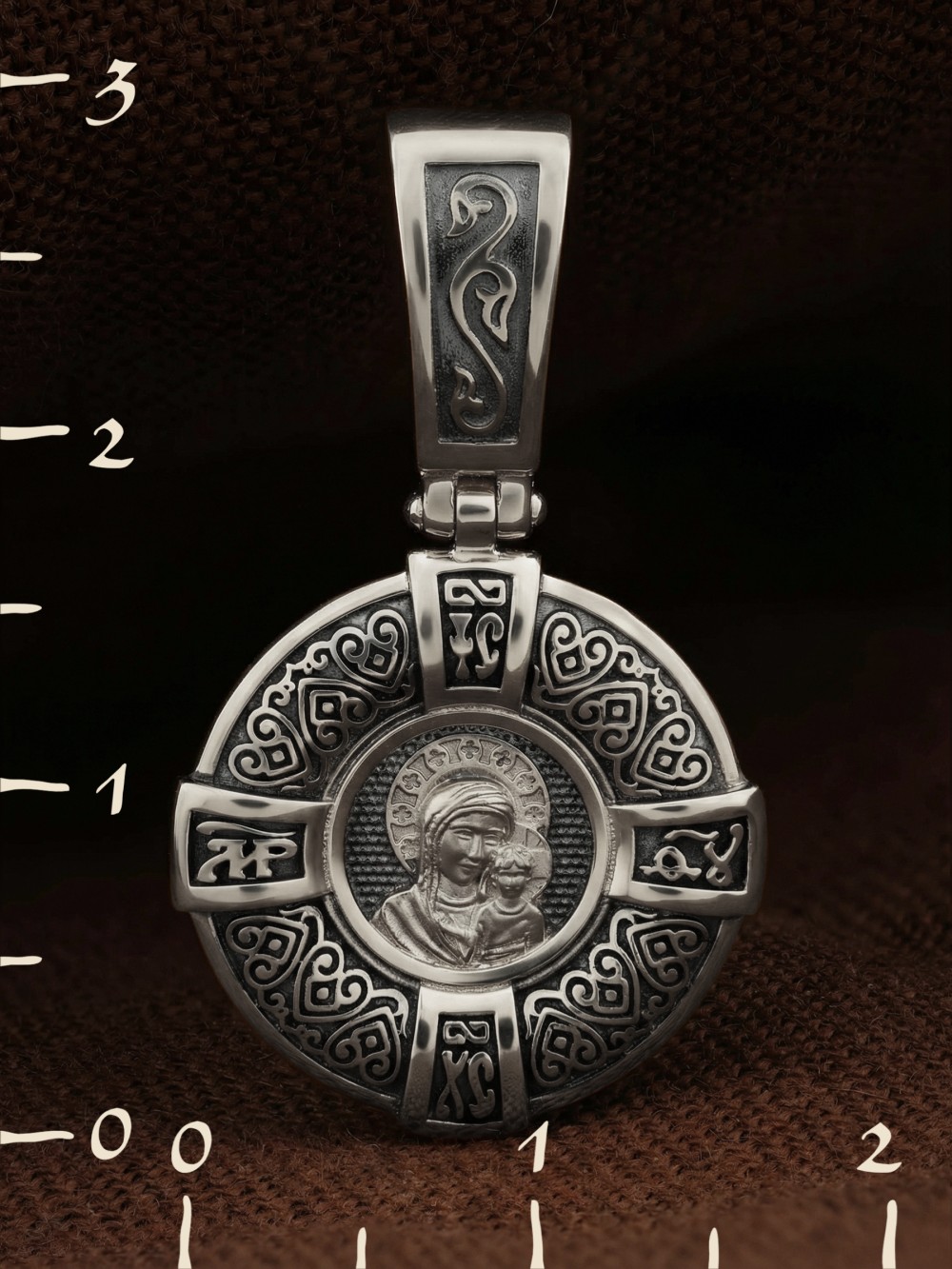 Образок из белого золота 585 пробы