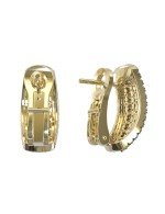 Серьги из лимонного золота c бриллиантами