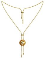 Колье из лимонного золота