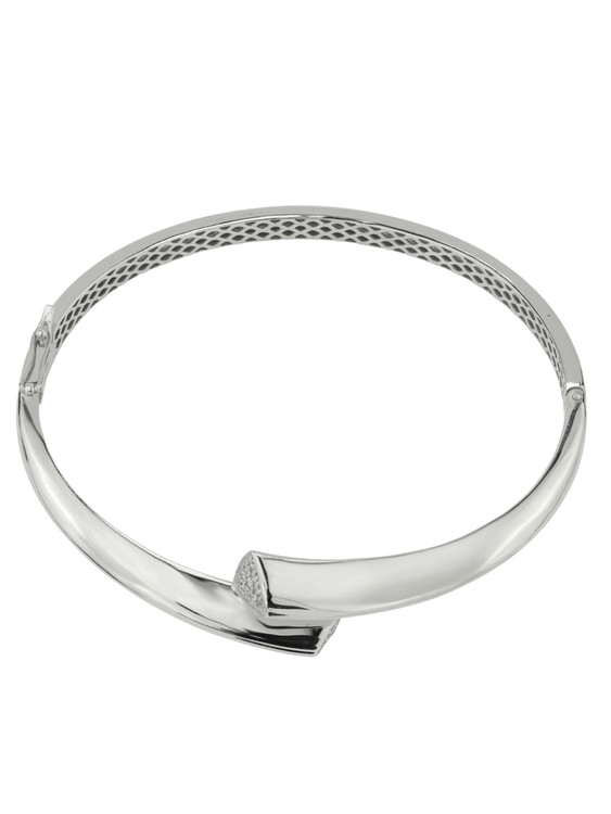 Браслет из белого золота 585 пробы c бриллиантами