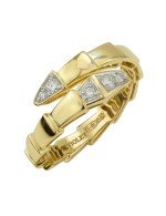 Кольцо из лимонного золота c бриллиантами