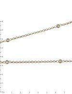 Цепь из золота c фианитом