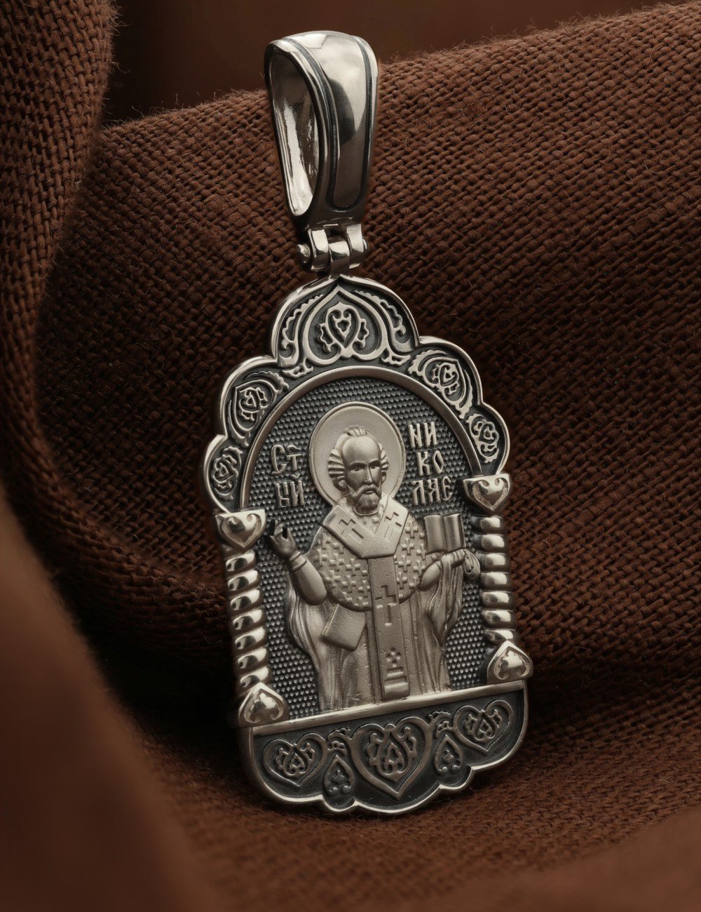 Образок из белого золота