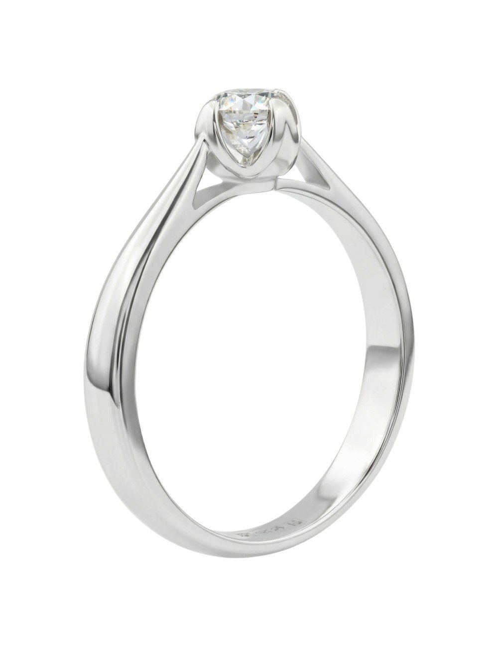 Кольцо из белого золота c бриллиантами