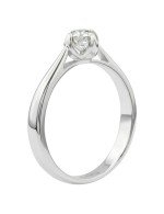 Кольцо из белого золота c бриллиантами