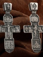 Крест из белого золота