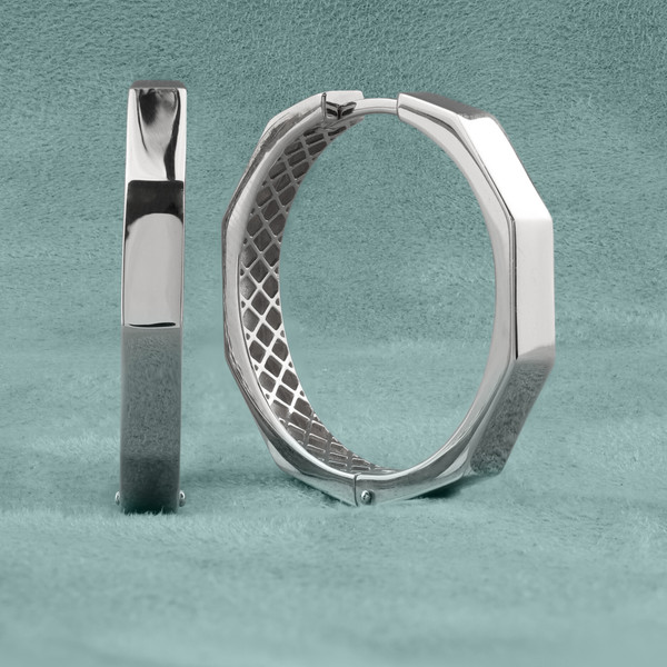 Серьги из белого золота 585 пробы