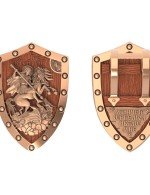 Образок из золота c деревом груши