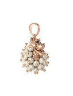 Подвеска из золота c эмалью и жемчугом