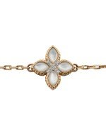 Браслет из золота c бриллиантами и перламутром