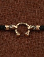 Шнурок шёлковый из золота c шёлковым шнурком