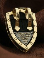 Образок из лимонного золота c эбеновым деревом