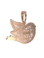 Подвеска из золота c эмалью и перламутром