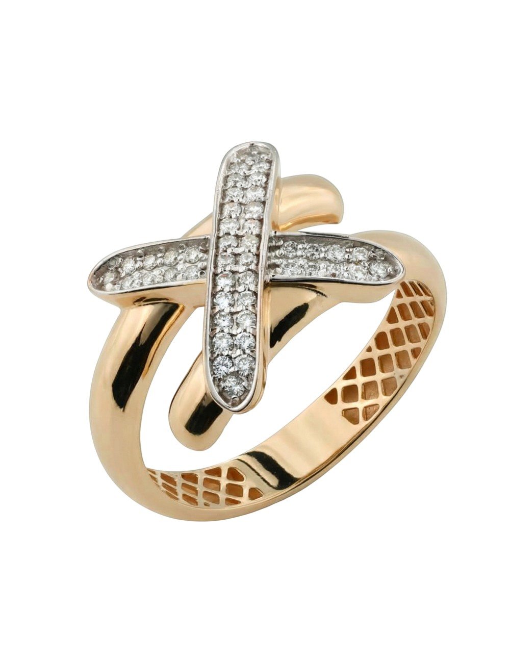 Кольцо из золота c бриллиантами