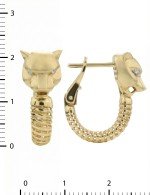 Серьги из лимонного золота c бриллиантами