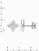 Серьги из белого золота