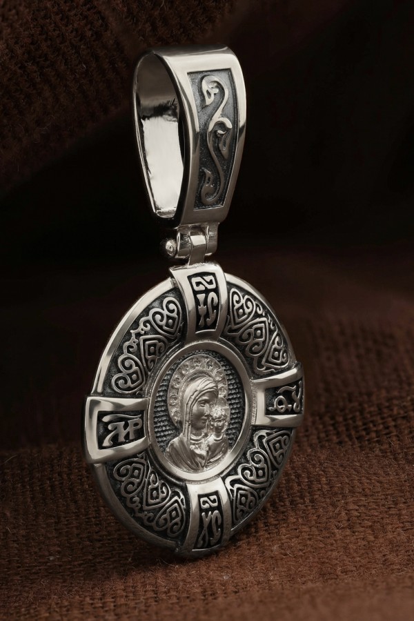 Образок из белого золота 585 пробы