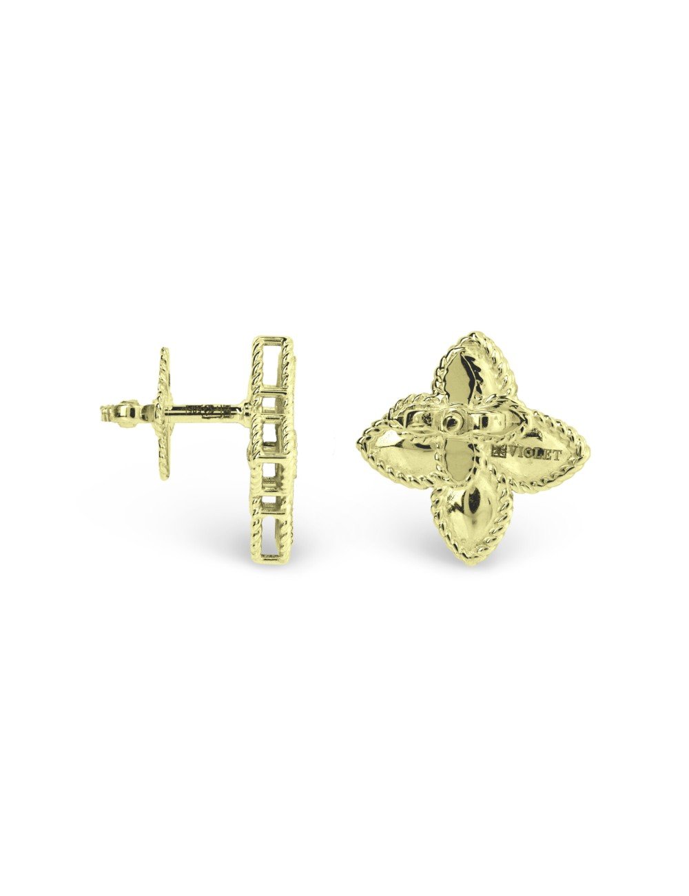 Серьги из лимонного золота