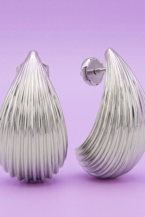 Серьги из белого золота 585 пробы