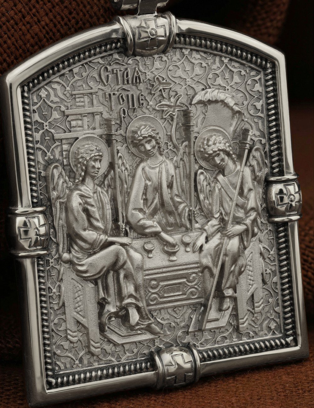 Образок из белого золота