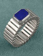 Кольцо из белого золота c лазуритом