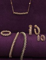 Серьги из золота 585 пробы c бриллиантами