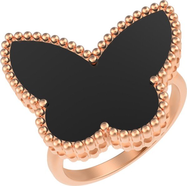 Кольцо из золота c ониксом