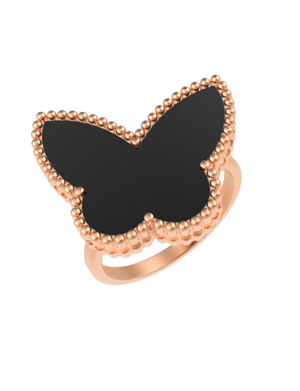 Кольцо из золота c ониксом