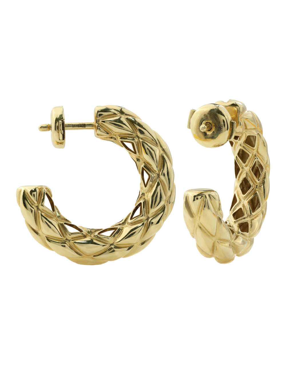 Серьги из лимонного золота 585 пробы