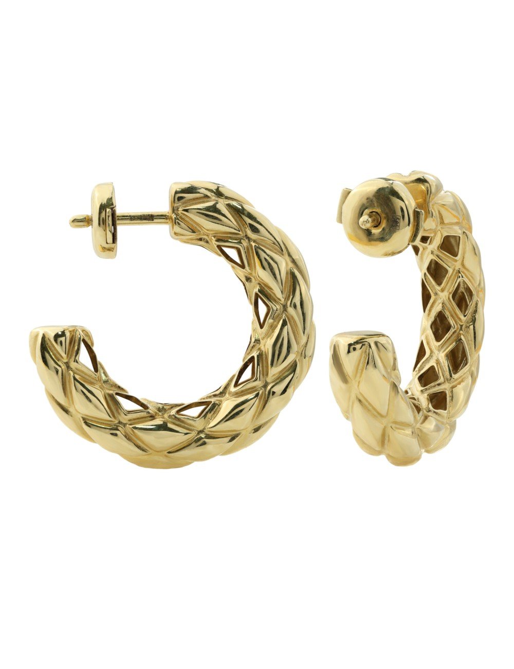 Серьги из лимонного золота